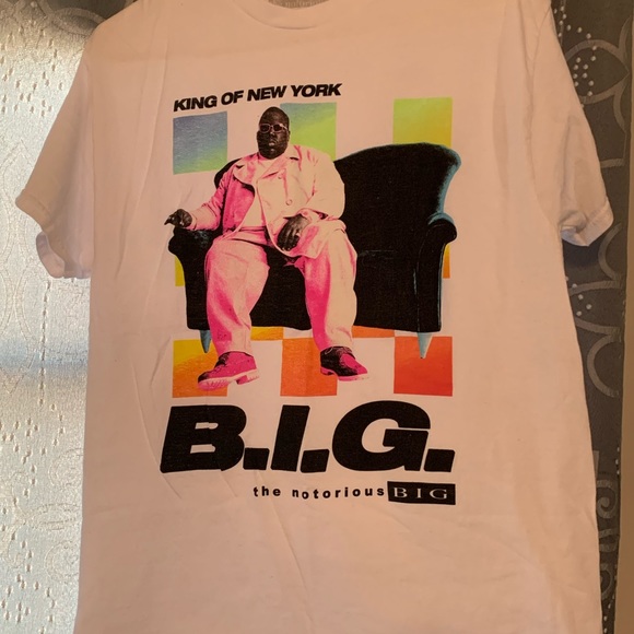 The Notorious B.I.G.- Mens size Medium, white shirt sleeved tee. New. Never worn - Picture 2 of 5